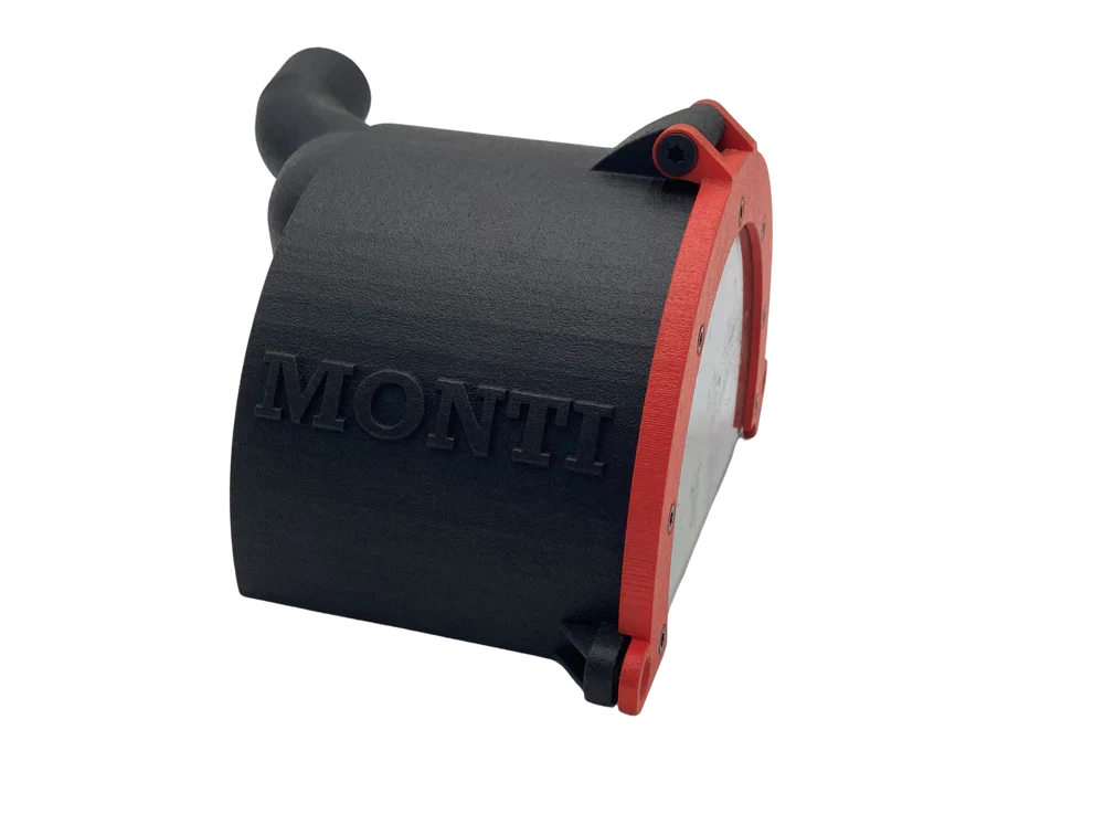Protective Guard with Air-Extraction Outlet — Bristle Blaster® Electric Double